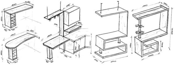 Стол-барная стойка: как сделать своими руками для маленькой кухни