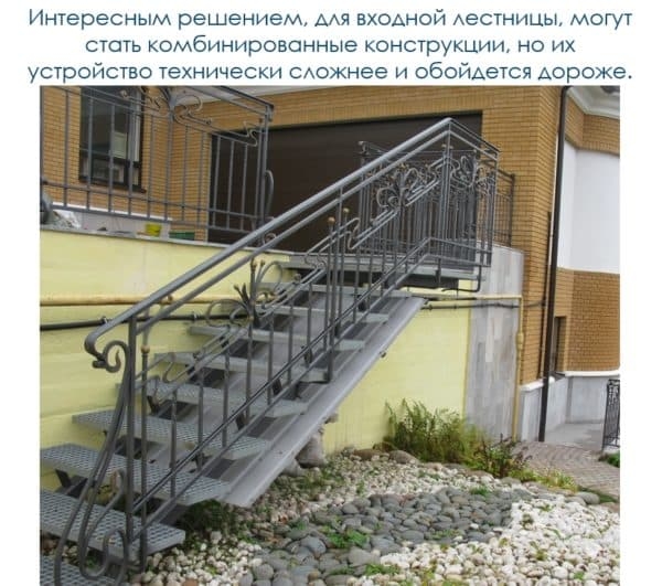 Типы и особенности монтажа входных лестниц в частных домах