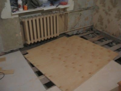 
			Выравнивание пола деревянного		